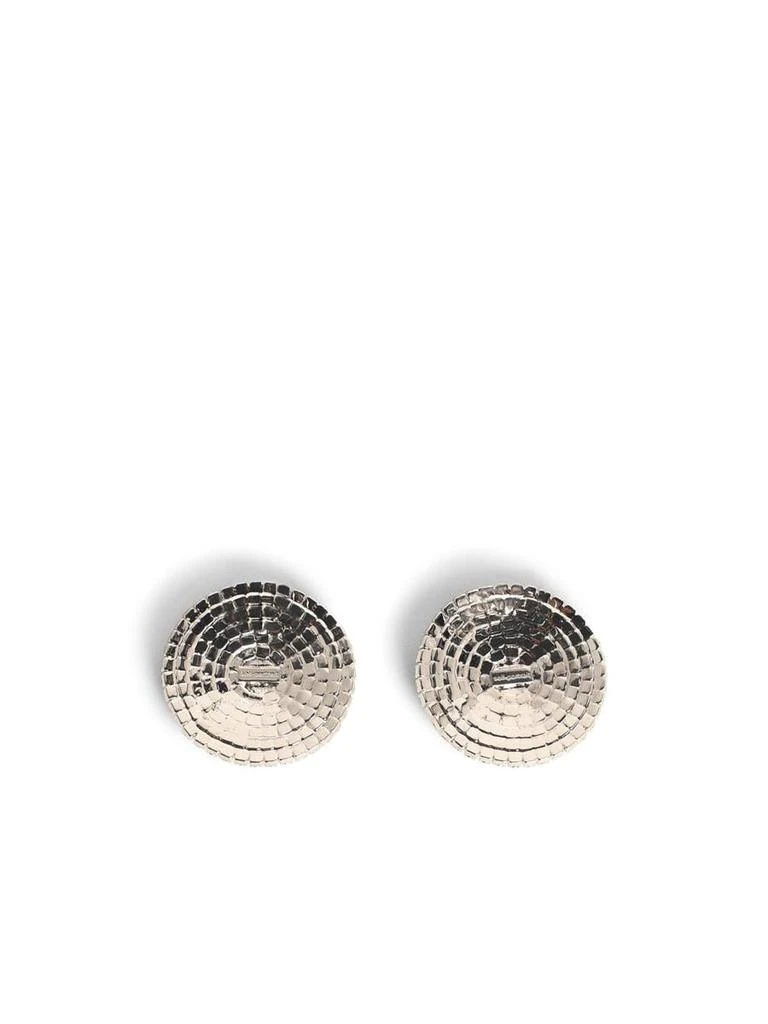 商品Self Portrait|Self-Portrait 'Round Crys' Silver-Plated Brass Earrings,价格¥1464,第2张图片详细描述