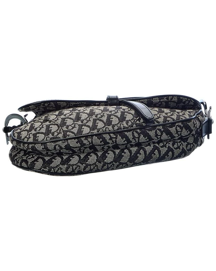 商品[二手商品] Dior|Dior Black Trotter Canvas Saddle Bag (Authentic Pre-Owned),价格¥19508,第3张图片详细描述
