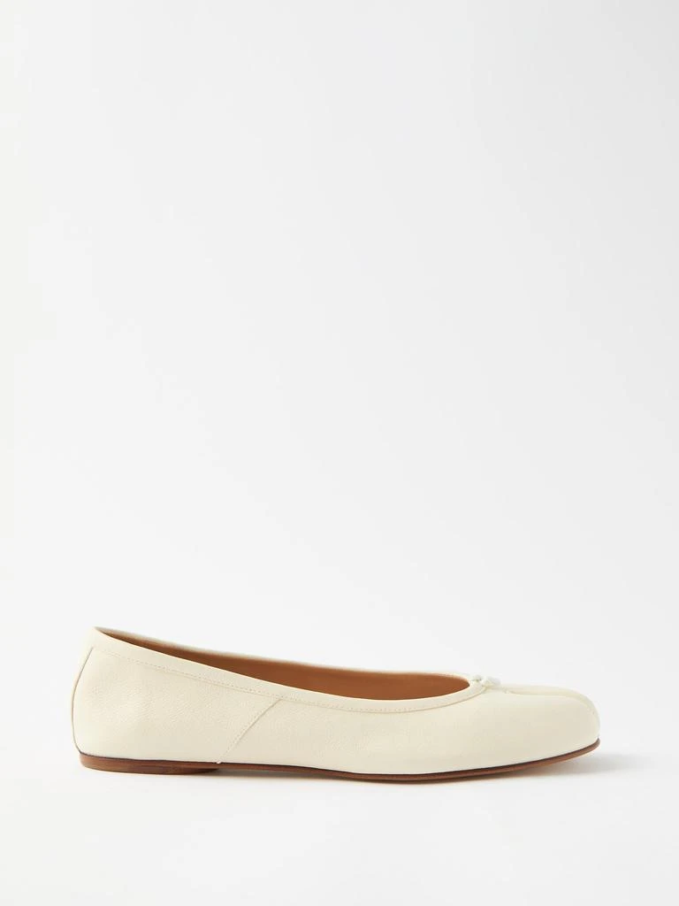 商品MAISON MARGIELA|Tabi split-toe leather ballet flats,价格¥3379,第1张图片