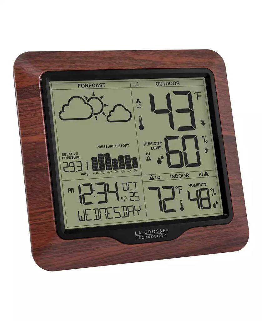商品La Crosse Technology|308-1417BL Backlight Wireless Forecast Station with Pressure History,价格¥821,第2张图片详细描述
