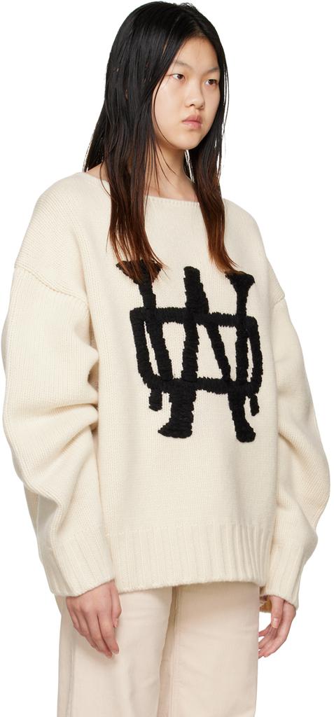 Off-White Embroidered Sweater商品第2张图片规格展示