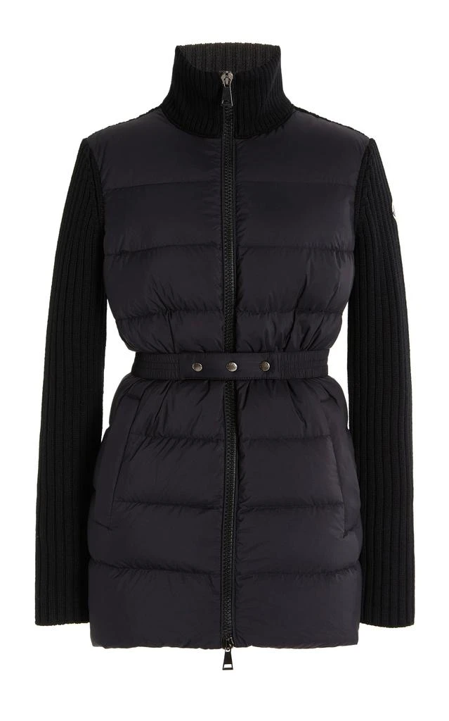 商品Moncler|Moncler - Women's Belted Down-Detailed Wool Jacket - Black - M - Moda Operandi,价格¥5100,第1张图片