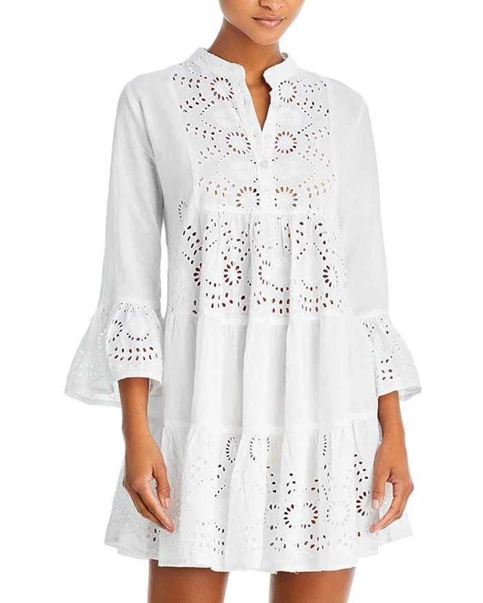 商品AQUA|Cotton Eyelet Dress Swim Cover-Up - 100% Exclusive,价格¥882,第1张图片