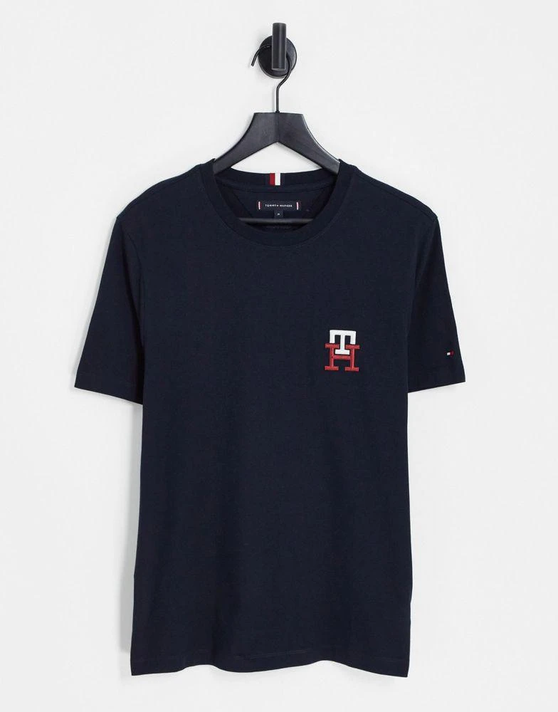 商品Tommy Hilfiger|Tommy Hilfiger essential monogram logo t-shirt in navy,价格¥486,第1张图片