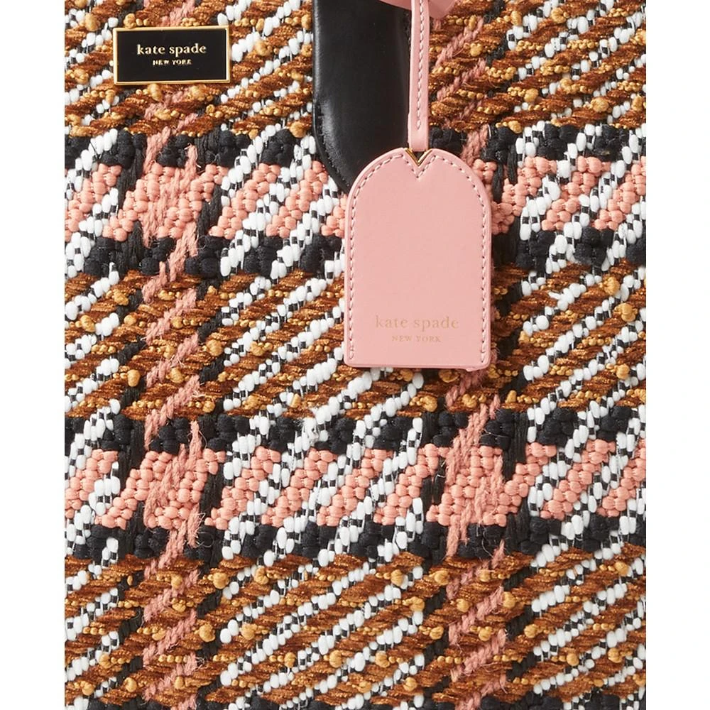 商品Kate Spade|Manhattan Plaid Chunky Woven Fabric Large Tote,价格¥2244,第2张图片详细描述