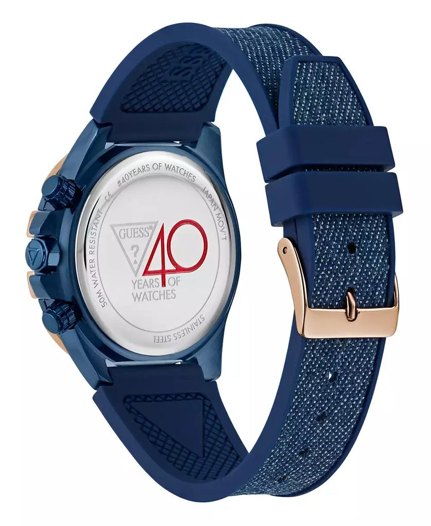 商品GUESS|Women's Multi-Function Blue Denim/Silicone Watch 39mm,价格¥1870,第4张图片详细描述