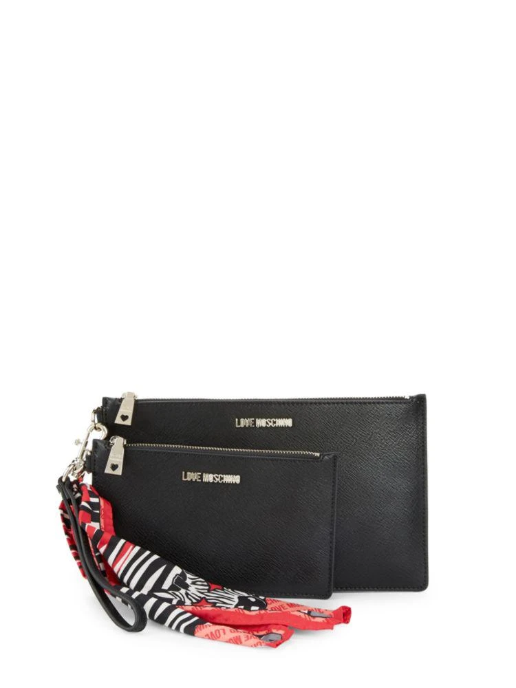 商品Moschino|Set of Two Zippered Wristlets,价格¥787,第1张图片