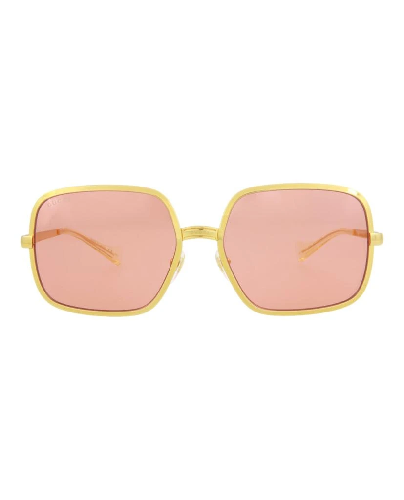 商品Gucci|Square-Frame Metal Sunglasses,价格¥1339,第1张图片