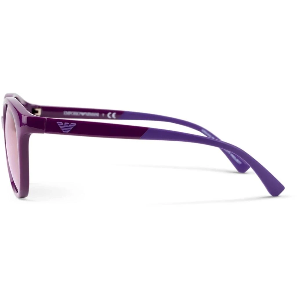 商品Emporio Armani|Emporio Armani Women's Sunglasses - Violet Round Frame Purple Lens | 4185 51154V,价格¥385,第2张图片详细描述