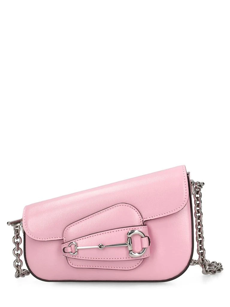 商品Gucci|Mini Horsebit 1955 Leather Shoulder Bag,价格¥22568,第1张图片