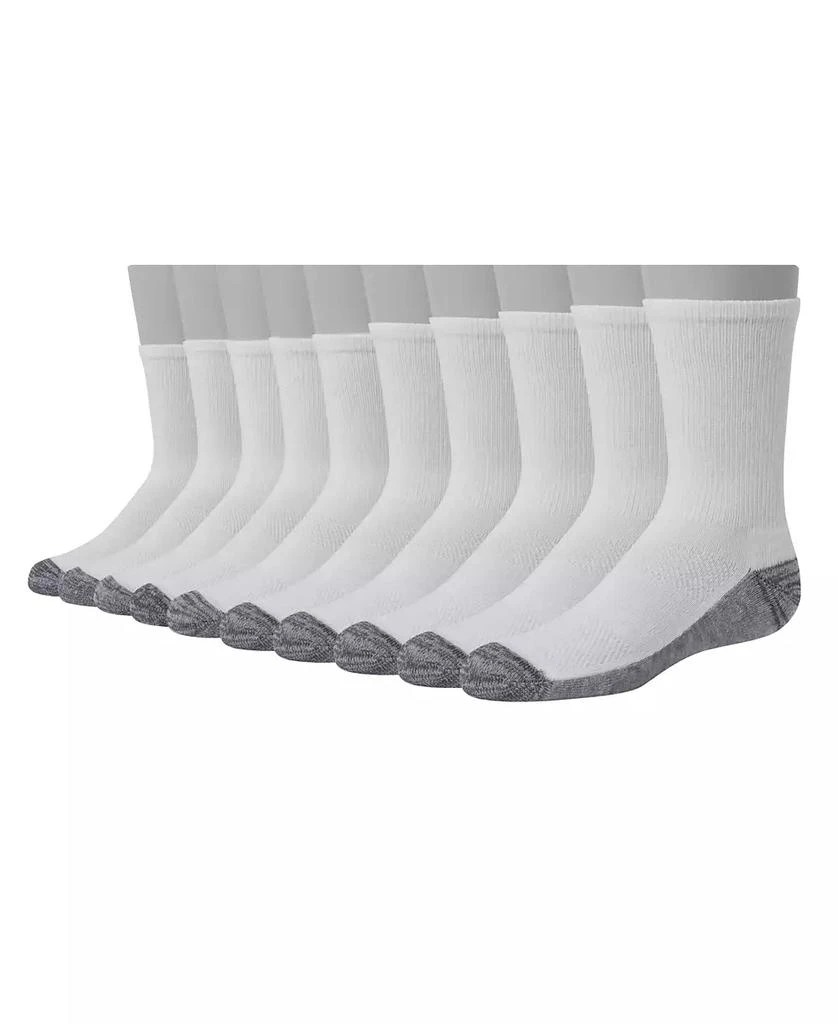 商品Hanes|Big Boys Ultimate Crew Socks, Pack of 10,价格¥92,第2张图片详细描述
