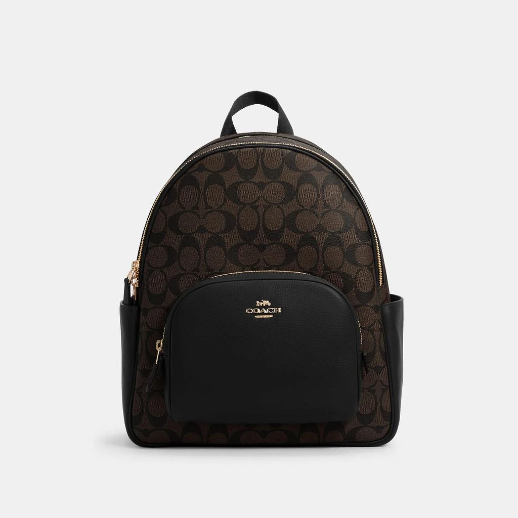 Coach Outlet Court Backpack In Signature Canvas 商品
