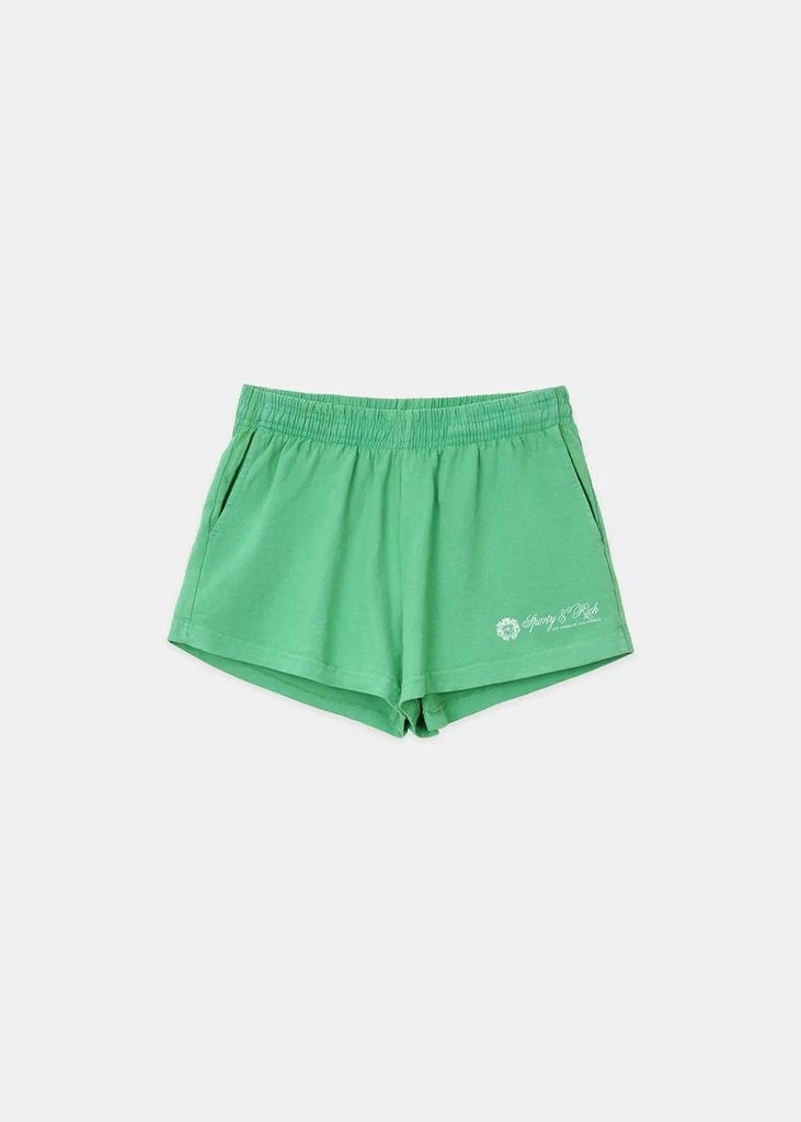 商品Sporty & Rich|Sporty & Rich Green Regal Disco Shorts,价格¥469,第1张图片