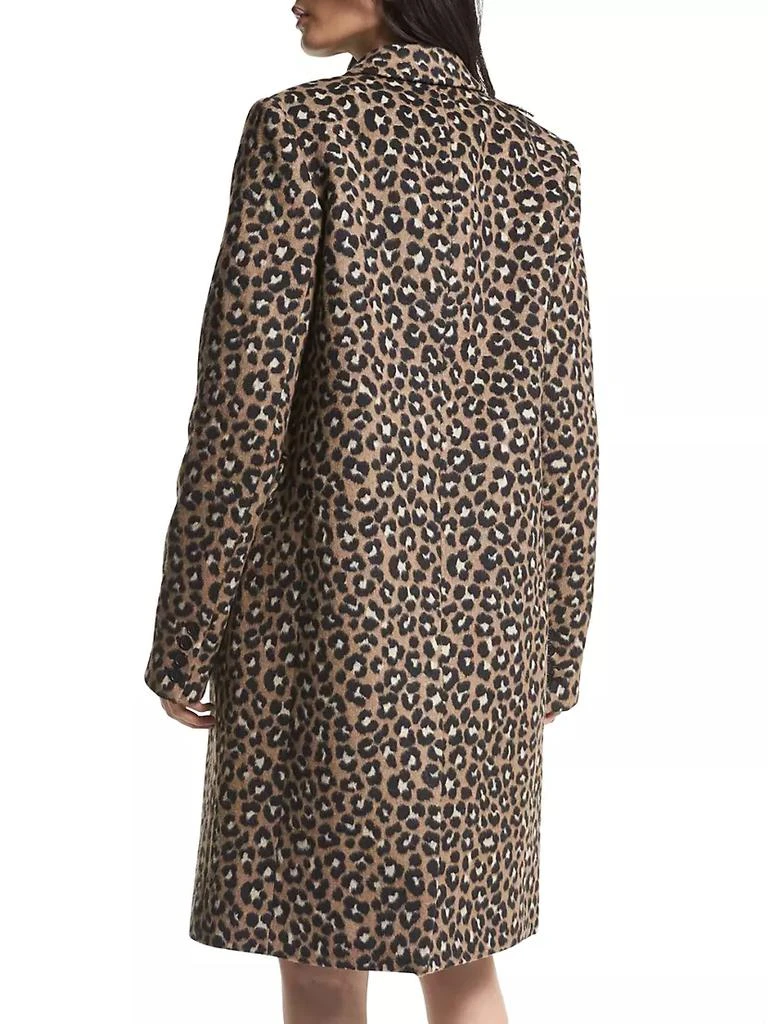 商品Michael Kors|Leopard Jacquard Midi-Coat,价格¥2858,第4张图片详细描述