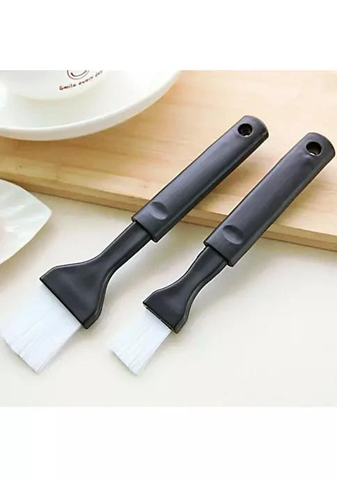 商品Kitcheniva|2 Piece Pastry Brush Nylon Bristle Black Plastic Grip,价格¥90,第3张图片详细描述