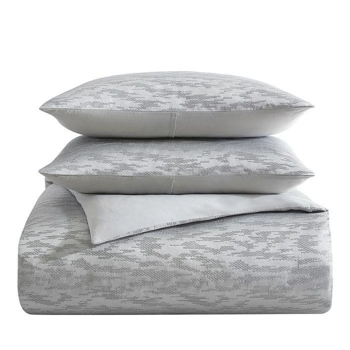 商品Vera Wang|Illusion Grey Duvet Cover Set, Queen,价格¥964,第1张图片详细描述