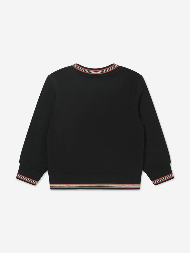 Burberry Black Girls Logo Lester Sweatshirt商品第4张图片规格展示