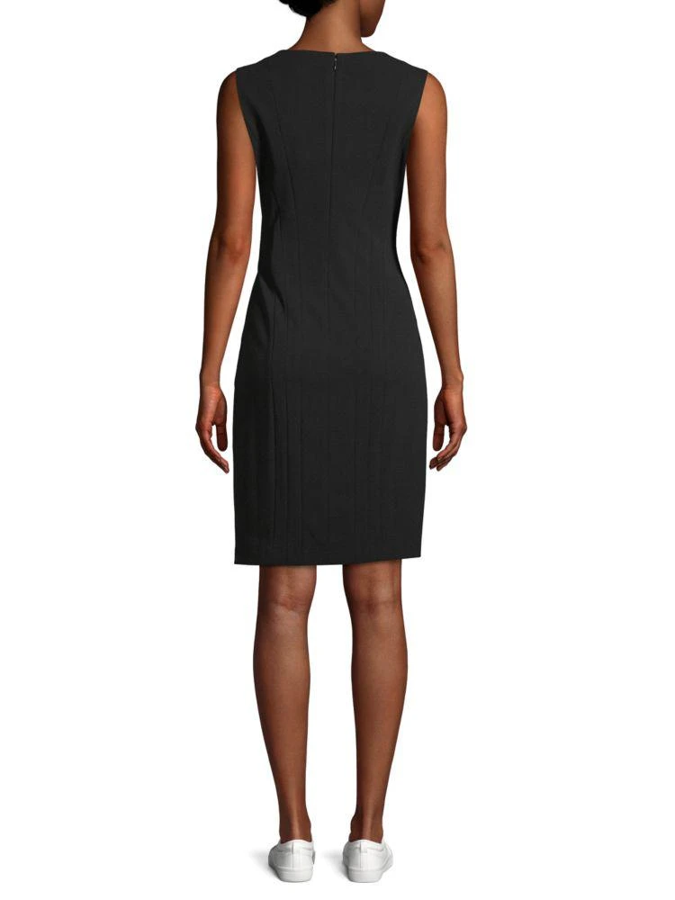 商品Calvin Klein|Split-Neck Sheath Dress,价格¥317,第2张图片详细描述