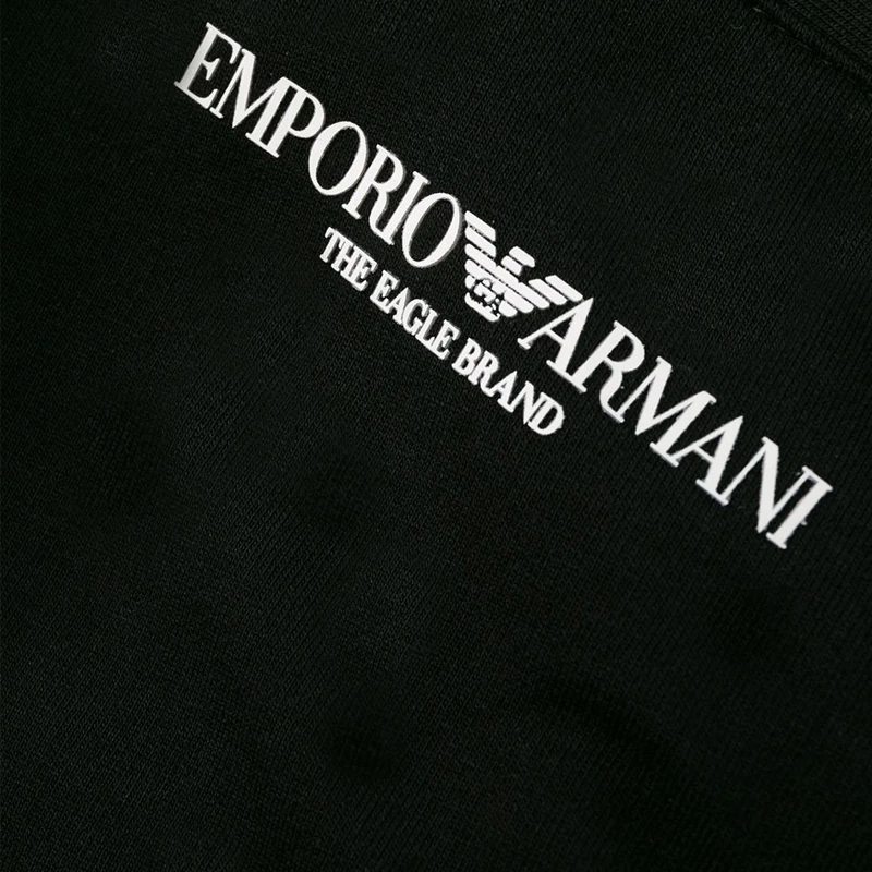 商品Emporio Armani|EMPORIO ARMANI 安普里奥·阿玛尼 男士黑色运动裤 8N1P91-1J04Z-0999,价格¥1173,第1张图片