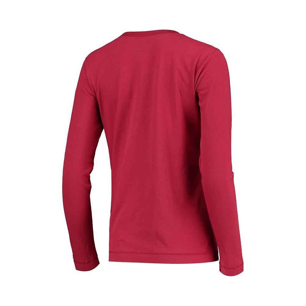 Women's Crimson Oklahoma Sooners University Laurels Long Sleeve T-shirt商品第4张图片规格展示