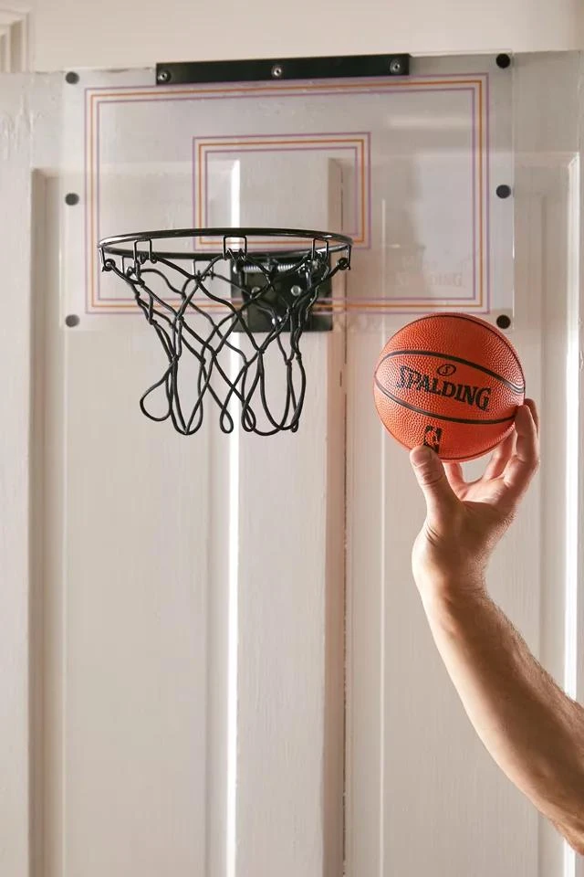 商品Spalding|Spalding UO Exclusive Over-The-Door Slam Dunk Mini Basketball Hoop,价格¥265,第1张图片