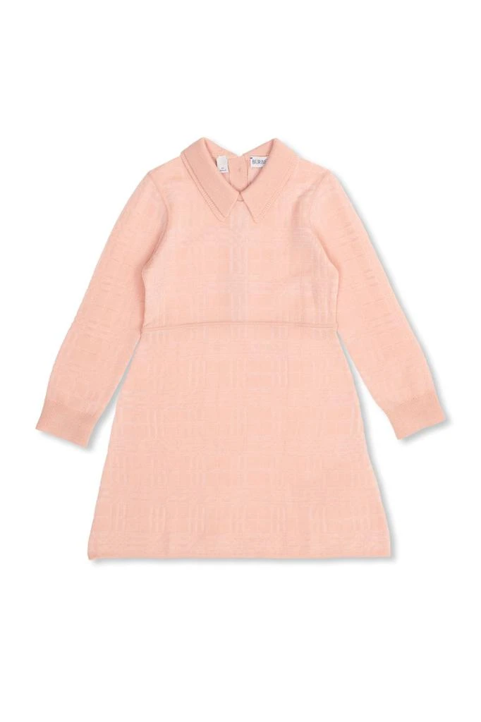商品Burberry|Burberry Kids Check Jacquard Long-Sleeved Dress,价格¥3210,第1张图片