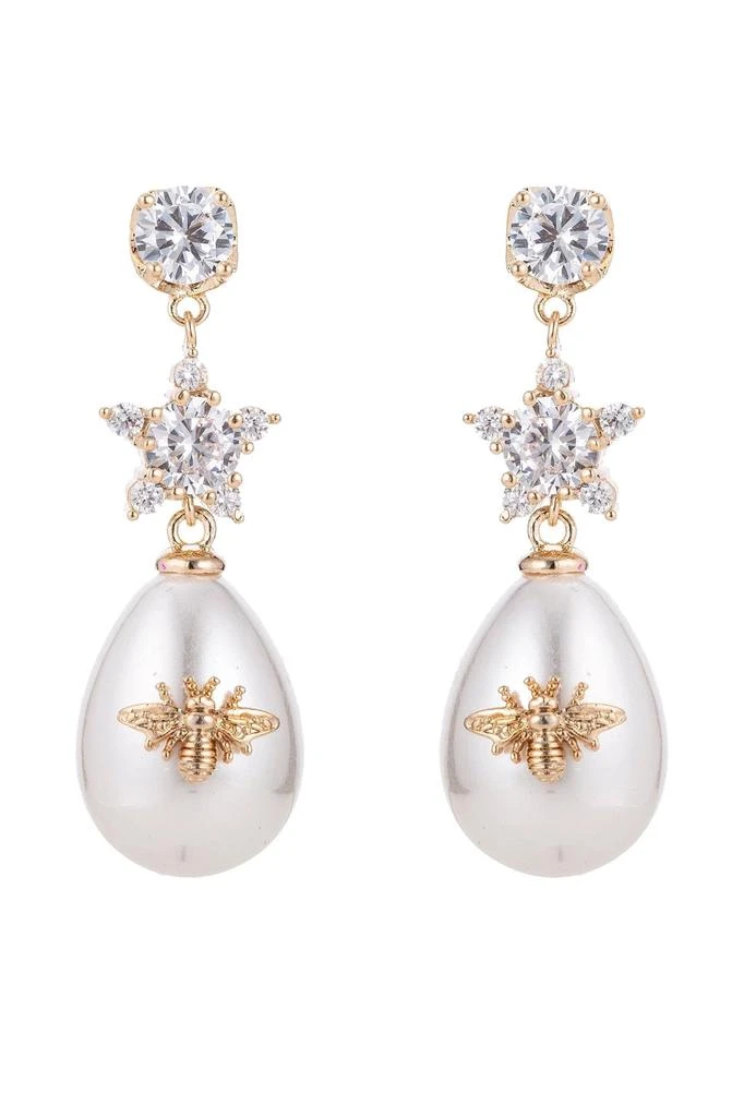 商品Eye Candy LA|Abeja Earrings - Gold,价格¥273,第1张图片