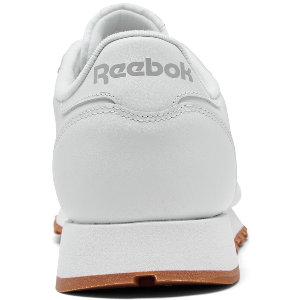 商品Reebok|Men's Classic Leather Casual Sneakers from Finish Line,价格¥594,第6张图片详细描述