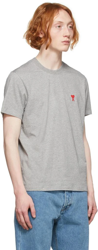 商品AMI|Gray Ami De Cœur T-Shirt,价格¥1292,第2张图片详细描述