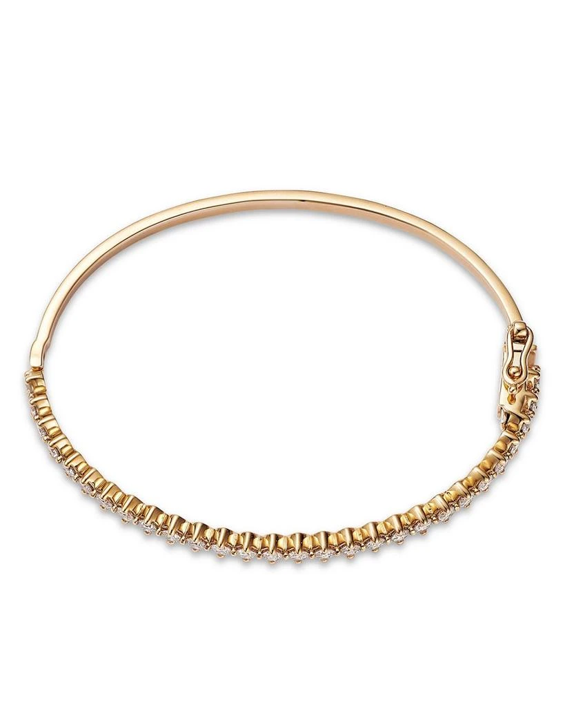 14K Yellow Gold Lab Grown Diamond Bangle Bracelet 商品