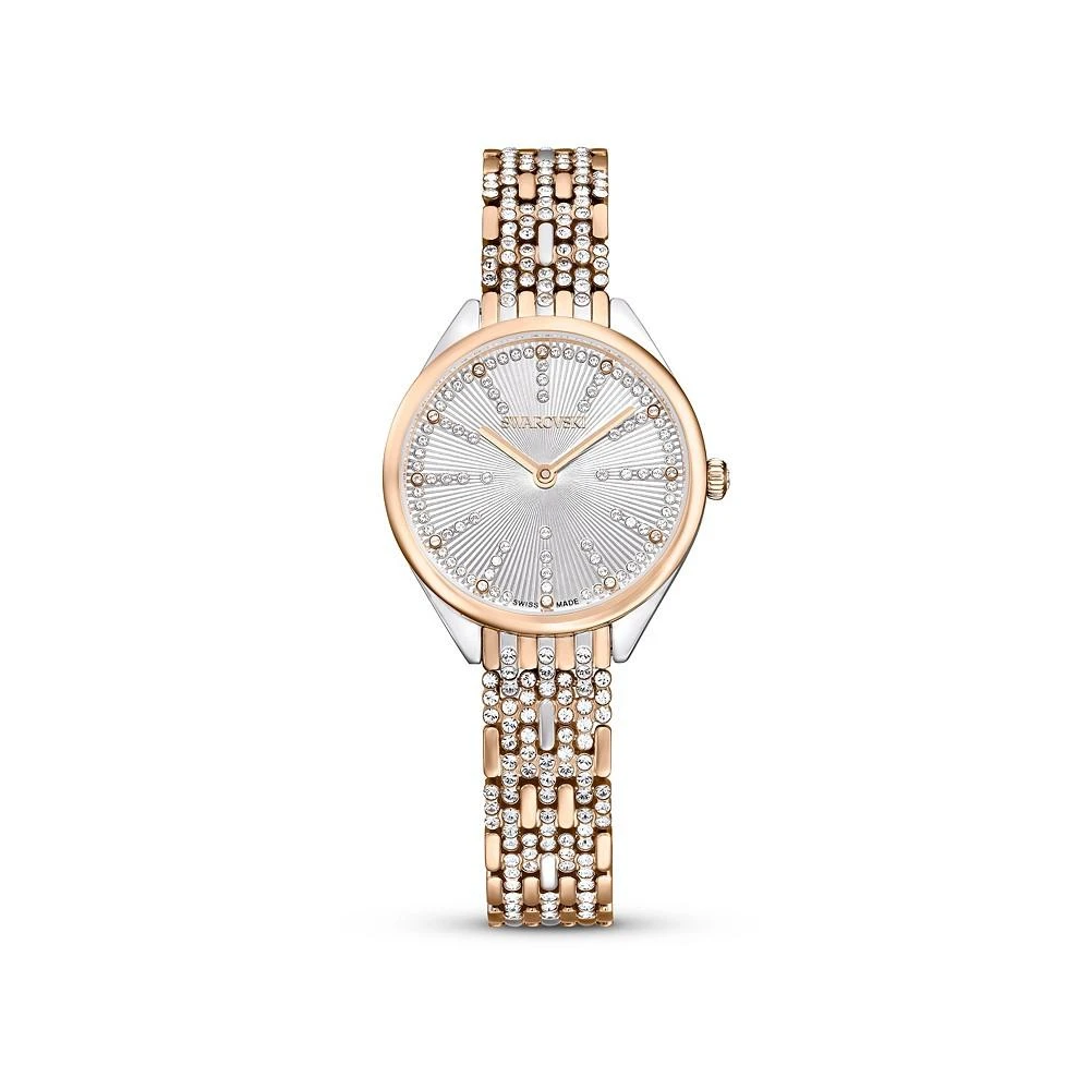 商品Swarovski|Women's Quartz Attract Mixed Metal Watch, Swiss Made 30mm,价格¥2862,第1张图片