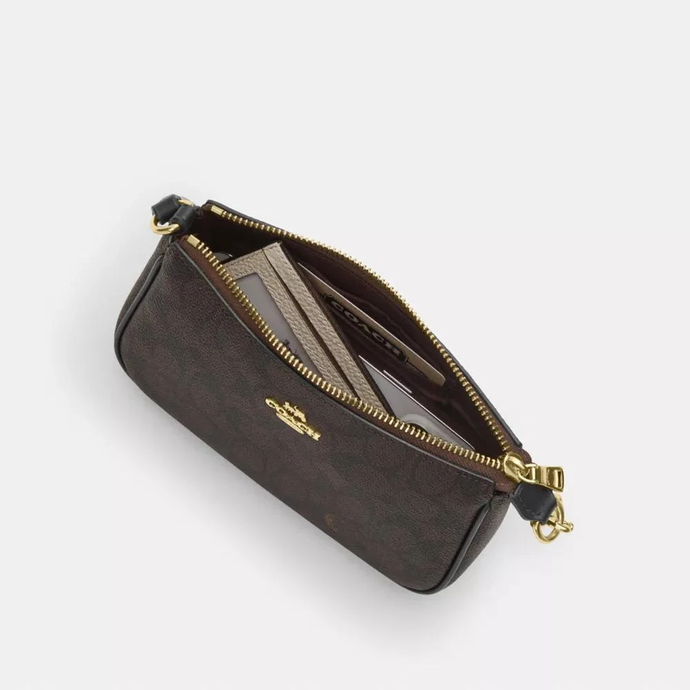 商品Coach|Nolita 19 In Signature Canvas With Orange Print,价格¥616,第4张图片详细描述