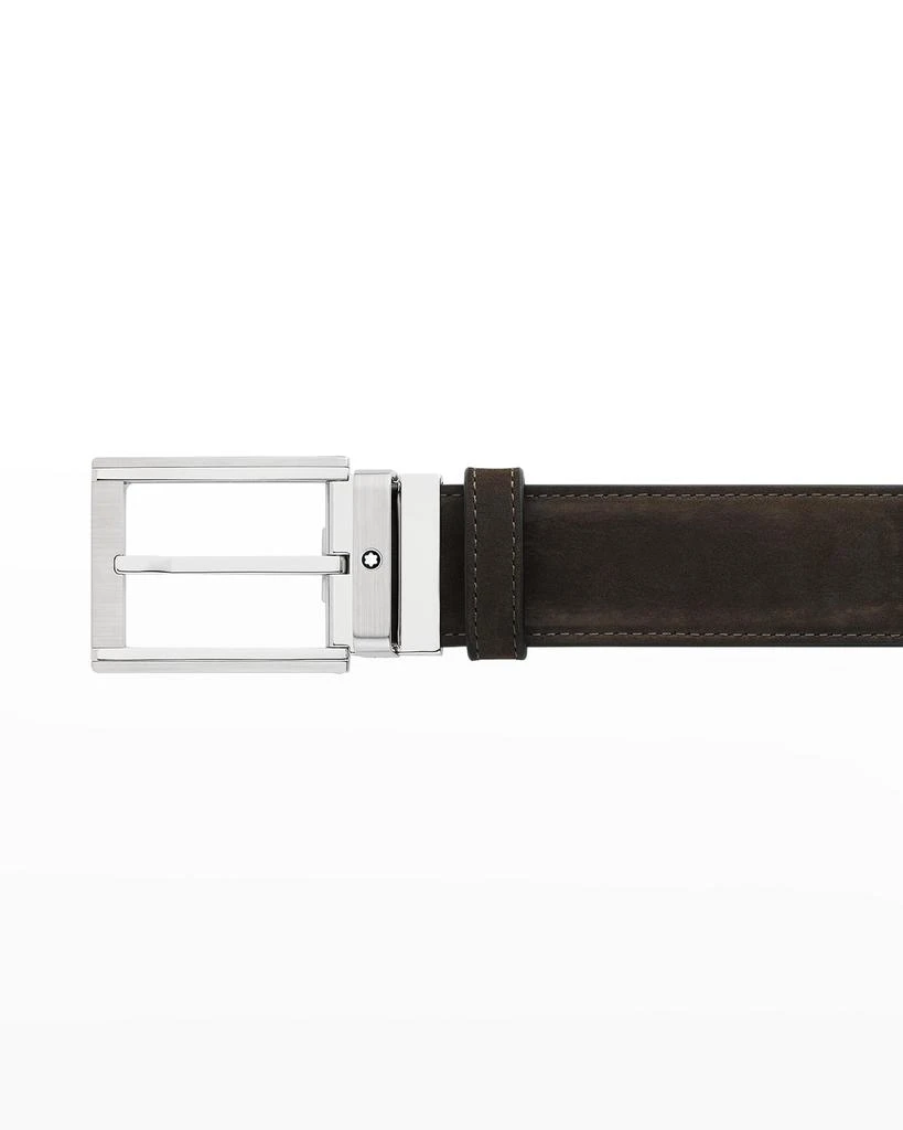 商品MontBlanc|Men's Reversible Leather Buckle Belt,价格¥3451,第2张图片详细描述