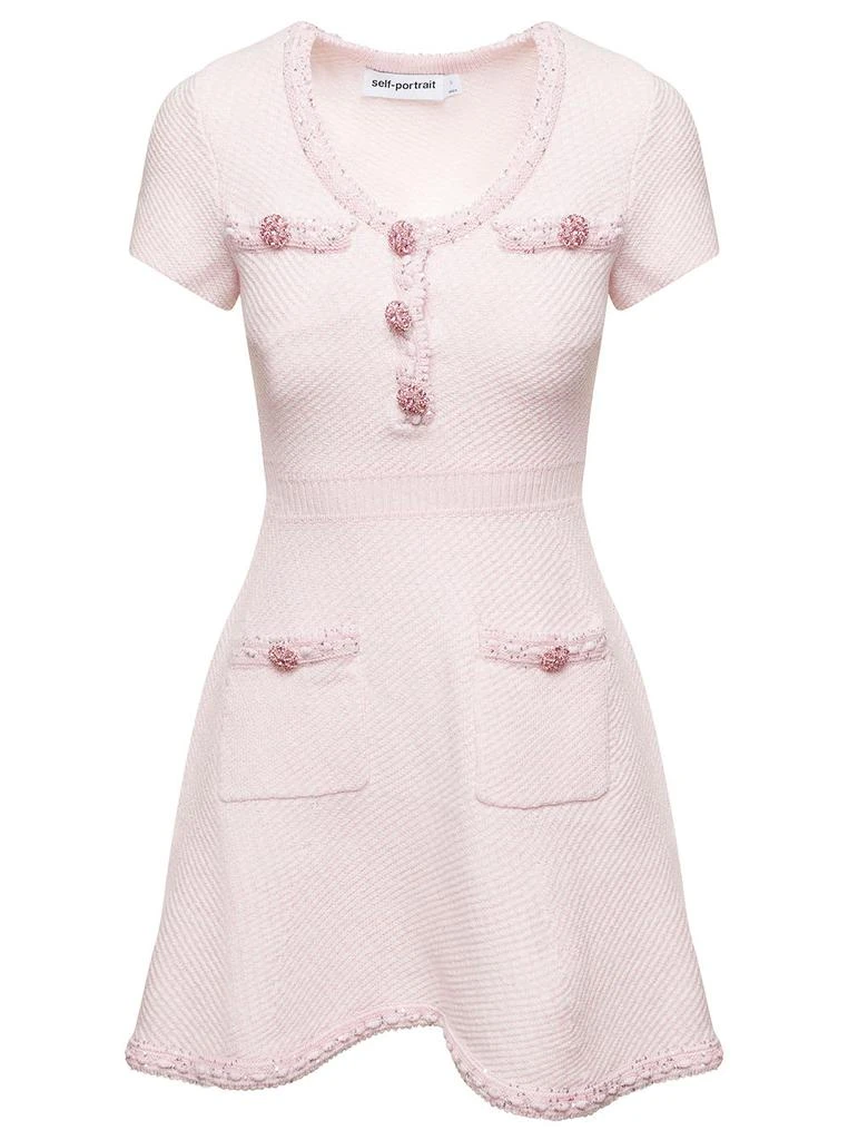 商品Self Portrait|Pink Knit Mini Dress,价格¥2268,第1张图片