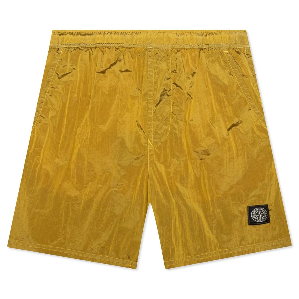 商品Stone Island|Stone Island Nylon Metal Shorts - Yellow,价格¥1108,第1张图片