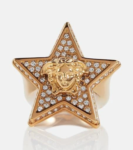 商品Versace|La Medusa crystal-embellished ring,价格¥1841,第1张图片
