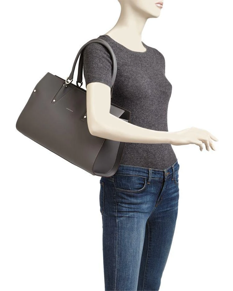 商品Longchamp|Paris Premium Large Leather Shoulder Bag,价格¥9643,第2张图片详细描述