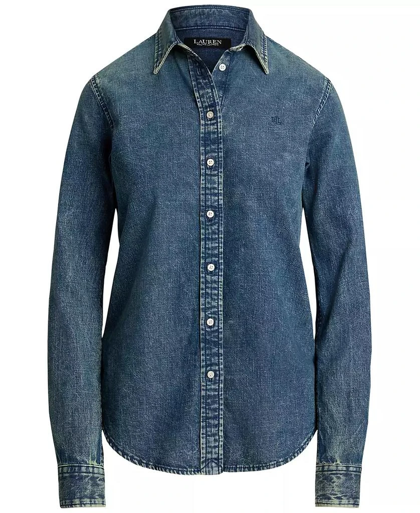 商品Ralph Lauren|Women's Classic-Fit Denim Shirt,价格¥553,第5张图片详细描述