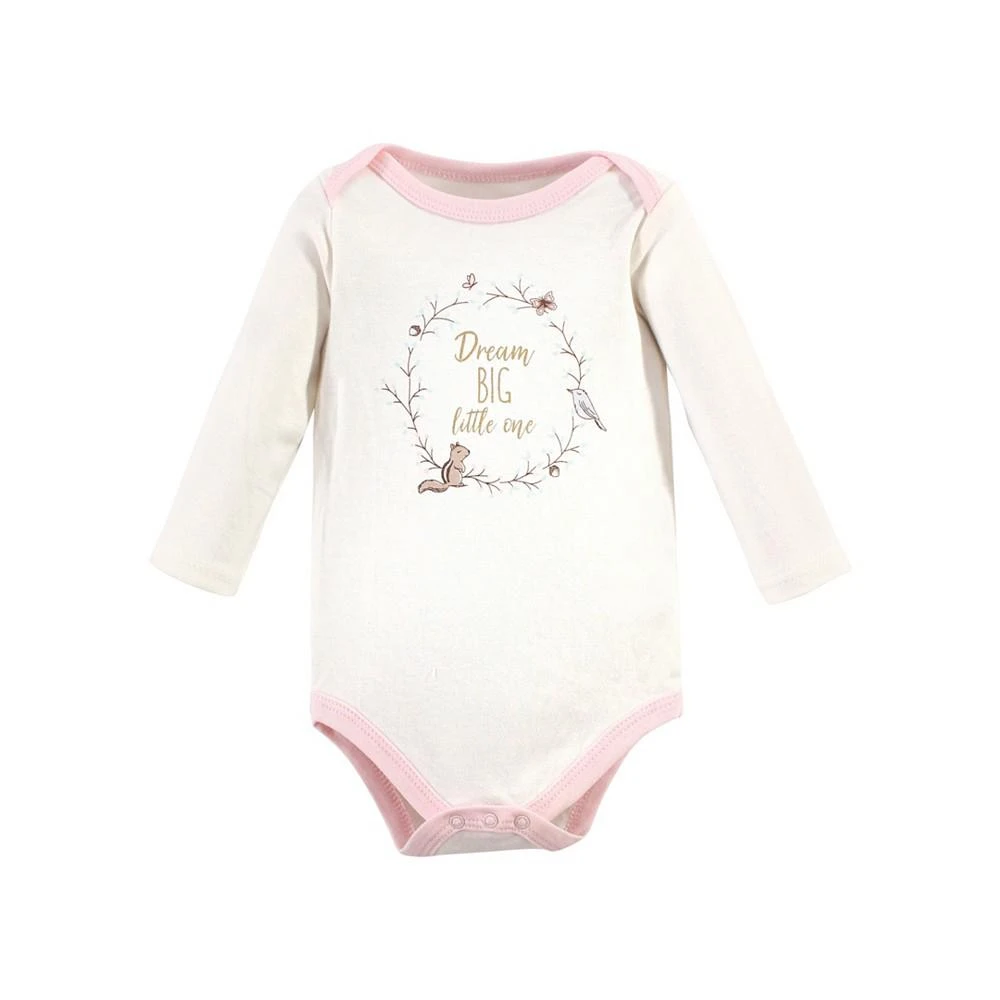 商品Hudson|Baby Girls Long Sleeve Bodysuits, Pack of 3,价格¥188,第3张图片详细描述