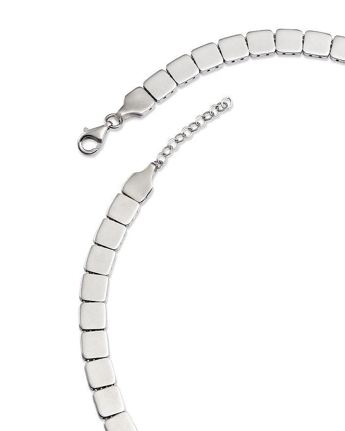 商品Alberto Amati|14K White Gold Cube Link Collar Necklace, 15.75-18",价格¥23823,第4张图片详细描述