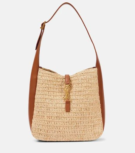 商品Yves Saint Laurent|Le 5 à 7 Small raffia shoulder bag,价格¥18517,第1张图片