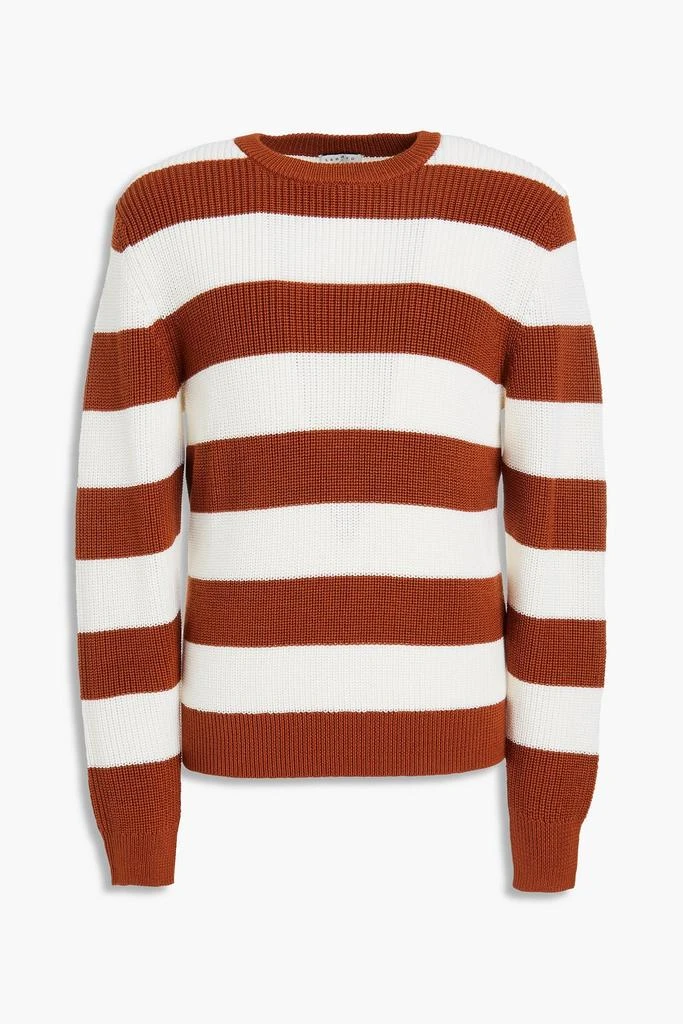 商品Sandro|Ribbed striped wool-blend sweater,价格¥1122,第1张图片