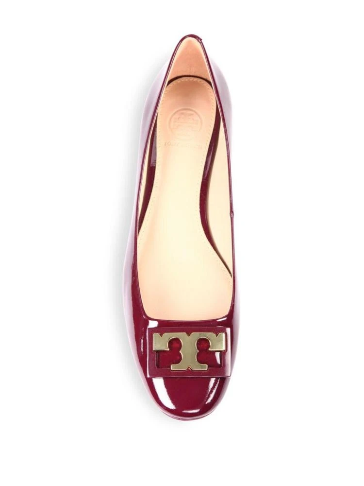 商品Tory Burch|Gigi Patent Leather Block Heel Pumps,价格¥835,第4张图片详细描述