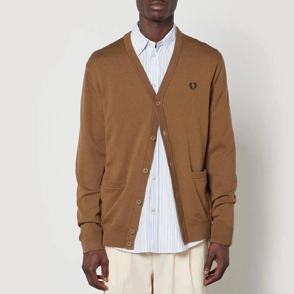 商品Fred Perry|Fred Perry Classic Merino Wool and Cotton-Blend Cardigan,价格¥877,第1张图片