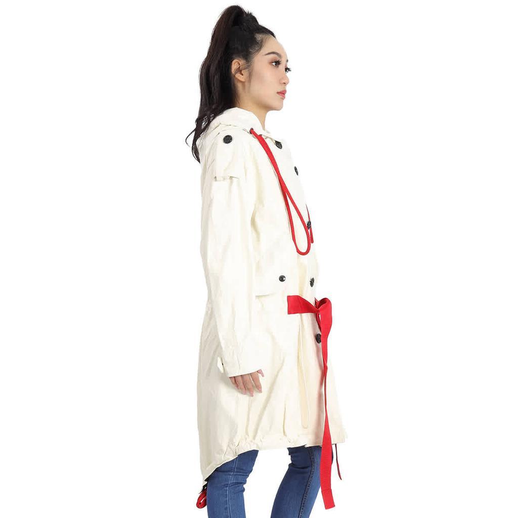 商品Burberry|Burberry Ladies Natural White Lakehall Leather Anorak, Size Small,价格¥22613,第4张图片详细描述