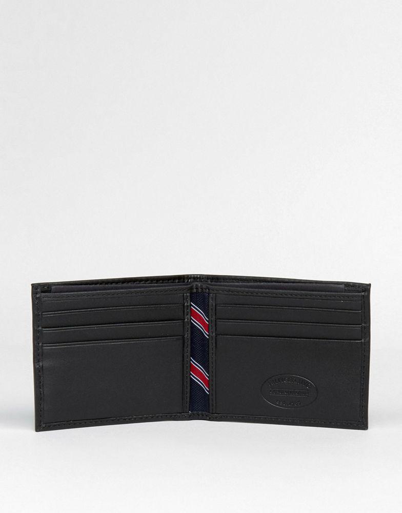 Tommy Hilfiger Eton mini billfold leather wallet in black商品第3张图片规格展示