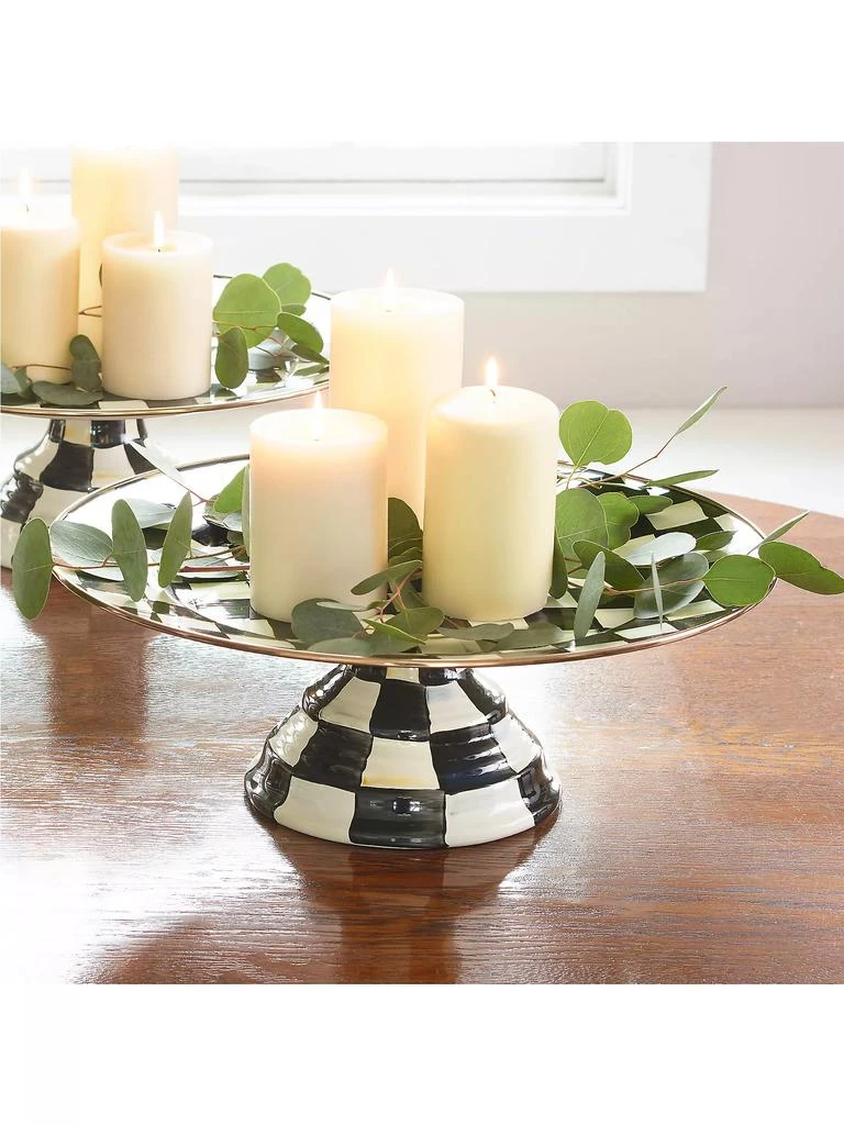 商品MacKenzie-Childs|Courtly Check Pedestal Platter,价格¥1117,第3张图片详细描述