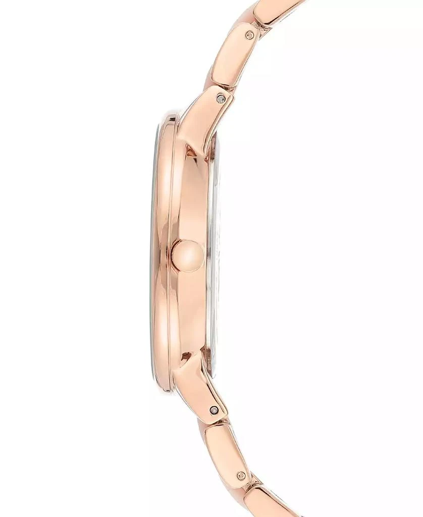 商品Anne Klein|Women's Rose Gold-Tone & Pink Marble Acrylic Bracelet Watch 37mm,价格¥337,第3张图片详细描述