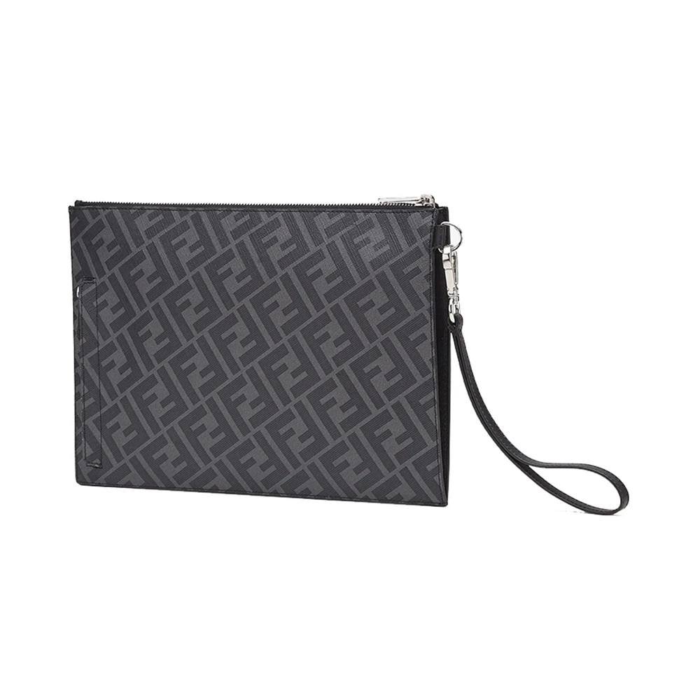 FENDI 男士黑/黄色手拿包 7N0110-A9XS-F0R2A 商品