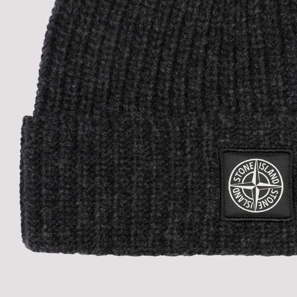 商品Stone Island|STONE ISLAND  WOOL BEANIE HAT,价格¥1243,第3张图片详细描述